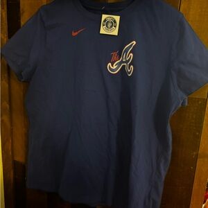 Nike Blue Atlanta Braves Top with Iconic Swoosh